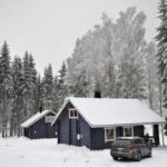 Marjamökkejä talviasuissaan Iso-Roineen rannalla Kanta-Hämeessä