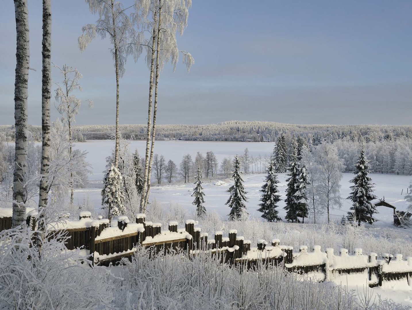 Luminen maisema Härkälinnalta