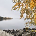Maisemaa järvelle Kärkimökin laiturilta